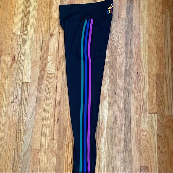 Adidas Pride 3-Stripes 7/8 Leggings - Picture 11 of 14